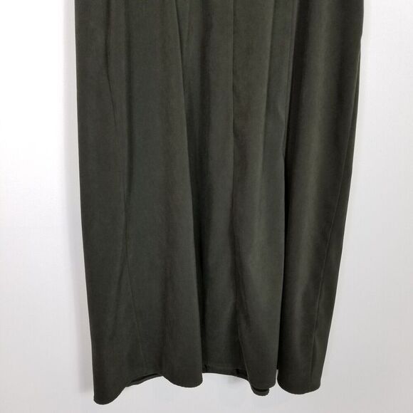 Talbots Women Button Down Sleeveless Midi Dress Sz 14 P Green Sleeveless Pockets - Picture 6 of 8